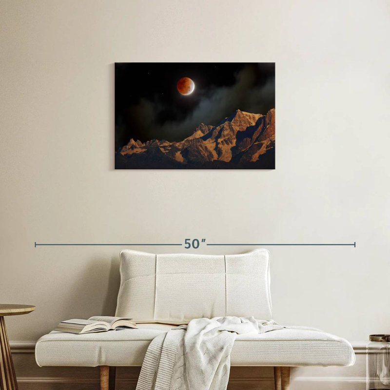 Oberle Himalayan Lunar Eclipse, 20" H x 30" W