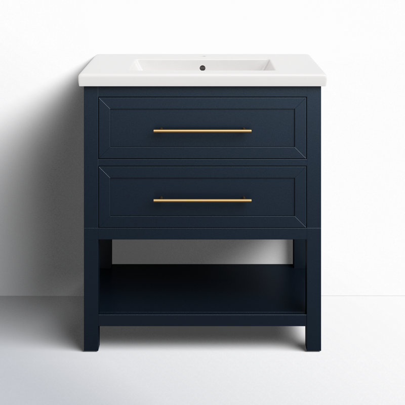 Ensemble de meuble-lavabo simple 30 po Bickley, Bleu minuit