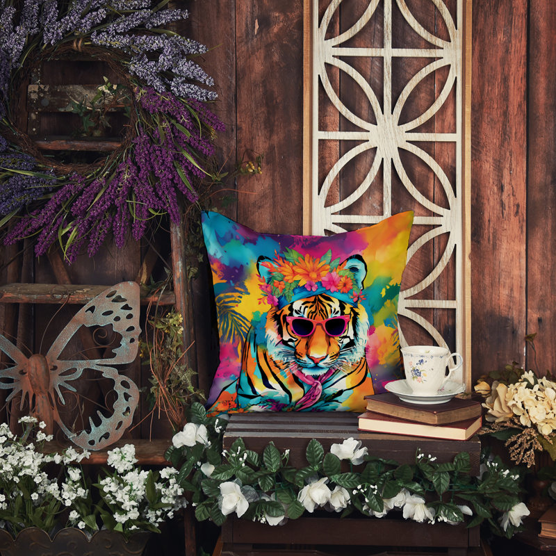 Coussin Hippie, H 14 po x l 14 po