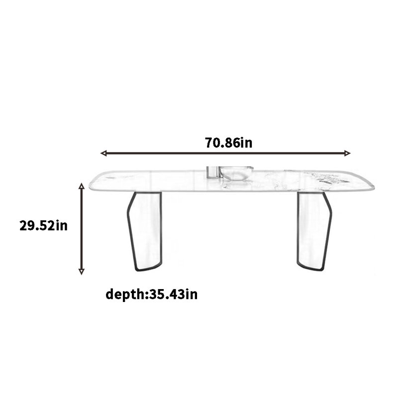 Vicus, 29.52"H x 70.86"L x 35.43"W
