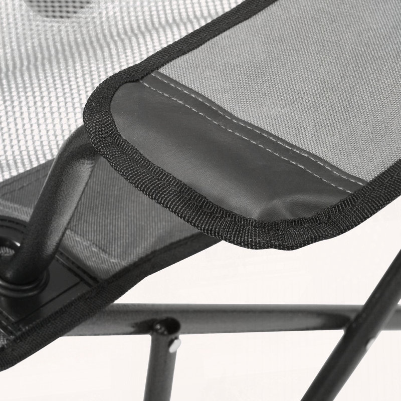 Chaise de camping inclinable avec 4 positions réglables, repose-pieds et conception pliante portative