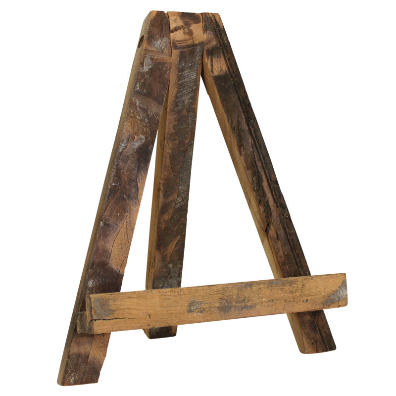 Large Reclaimed Wood Easel for Art and Photos