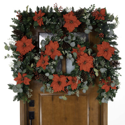Faux Lighted 30'' Wreath