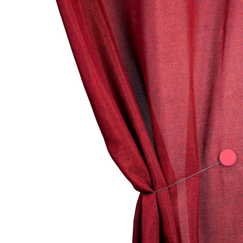 Cinnamon Sheer Single Curtain Panel, Dark Gray, 137.8" W x 114.2" L
