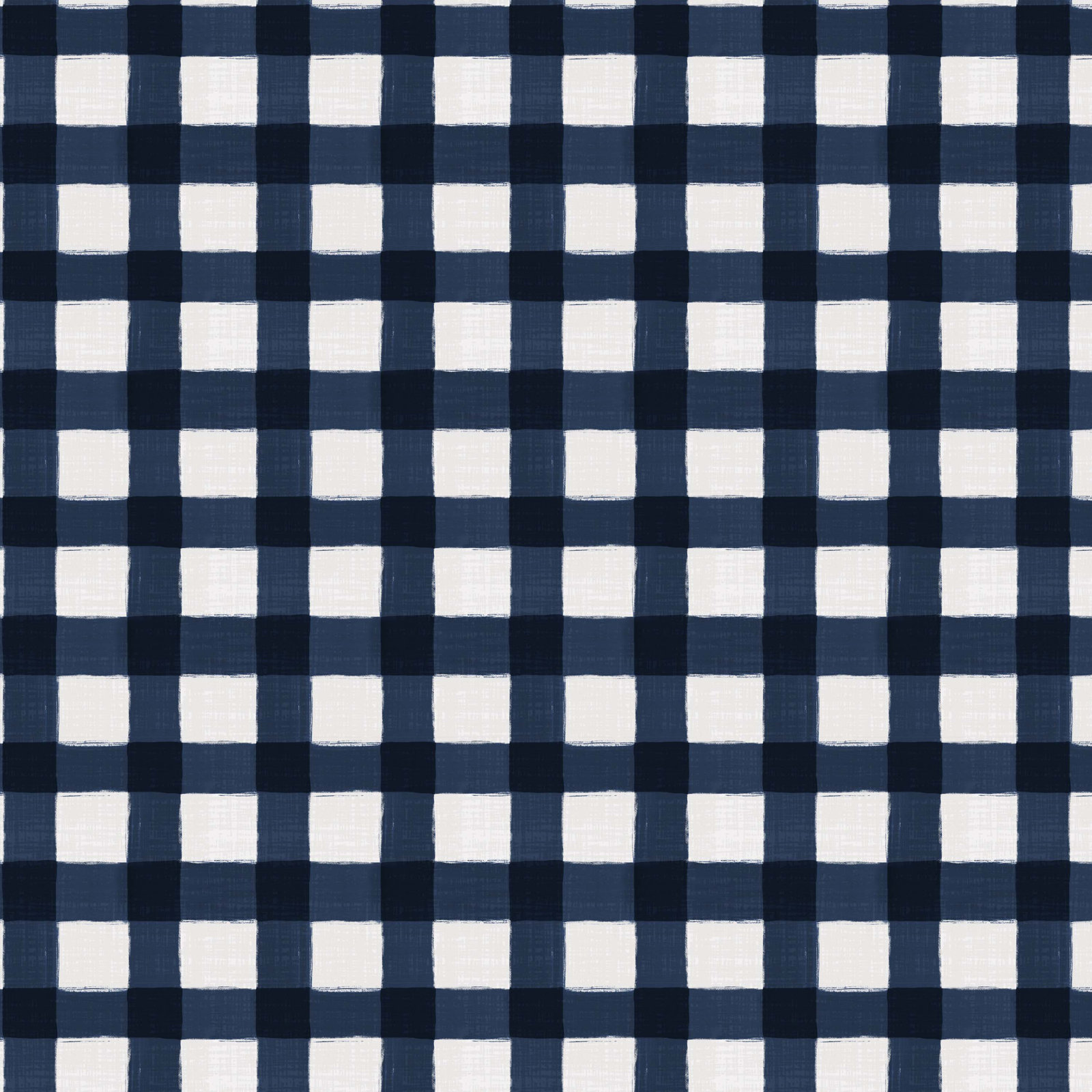 Sawyer Upholstered Platform Bed, Twin, Buffalo Gingham Blue
