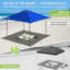 Pavillon escamotable 13 pi L 13 pi. Auvent d'extérieur droit en acier D-65292645
