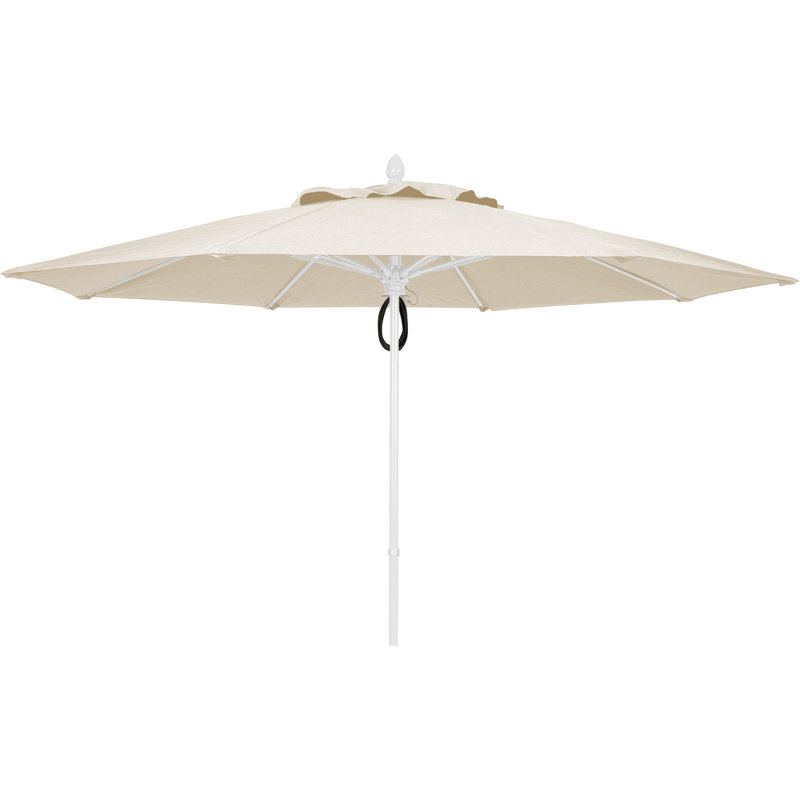 Parasol de marché 11 'Prestige, Blanc, Sunbrella® naturel