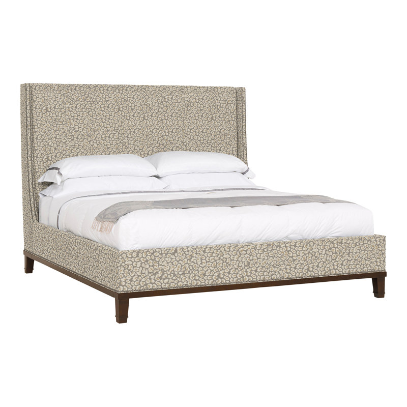 Michael Weiss Upholstered Wingback Bed, Ozark Marina, Havana