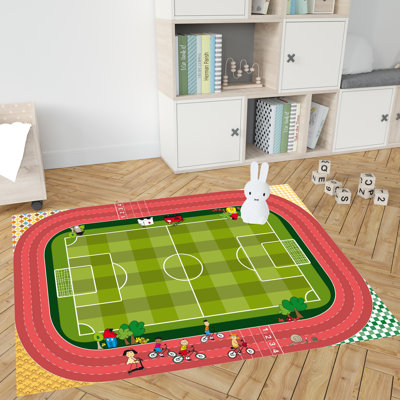 Vinyl Machine Printed 120cm X 170cm Area Rug