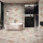 Carrelage poli en marbre véritable 12 x 24 pour salon et mur, élégant et luxueux, 4 dans une boîte, conception de salle de bain à variation naturelle, par boîte