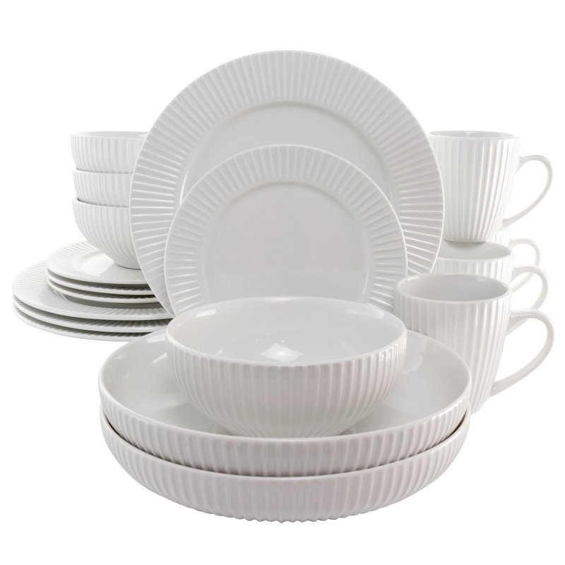 Porcelain China Dinnerware Set 18 Piece - Service for 4