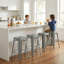 Counter Stool with Metal Frame-1074095540