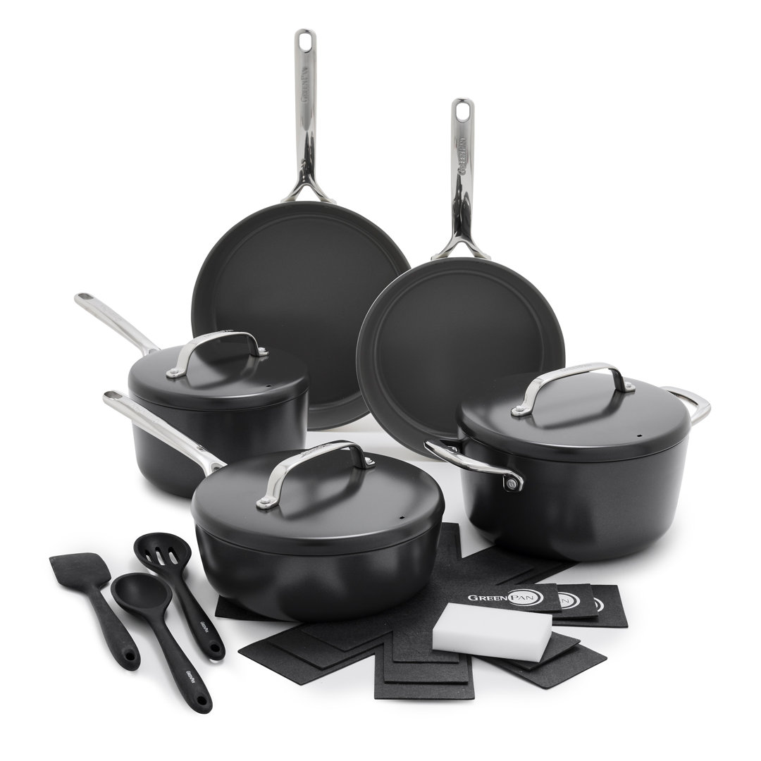 GreenPan GP5 Colors Healthy Ceramic Nonstick 15-Piece Cookware Set GreenPan 