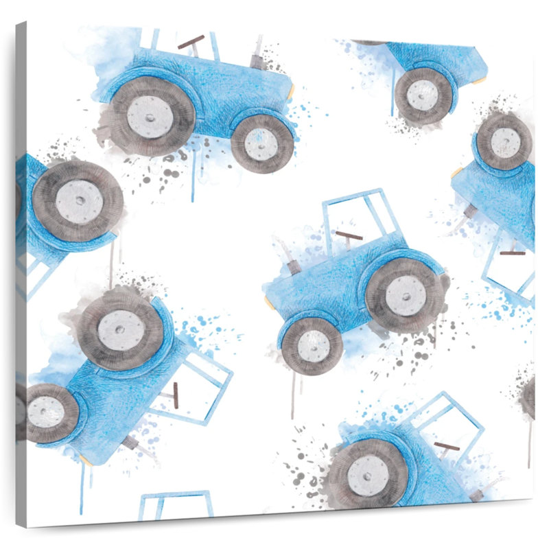 Mehar Watercolor Tractors, H 33 po x l 33 po