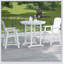 Chaise de bar avec accoudoirs, ensemble de 2 chaises de patio