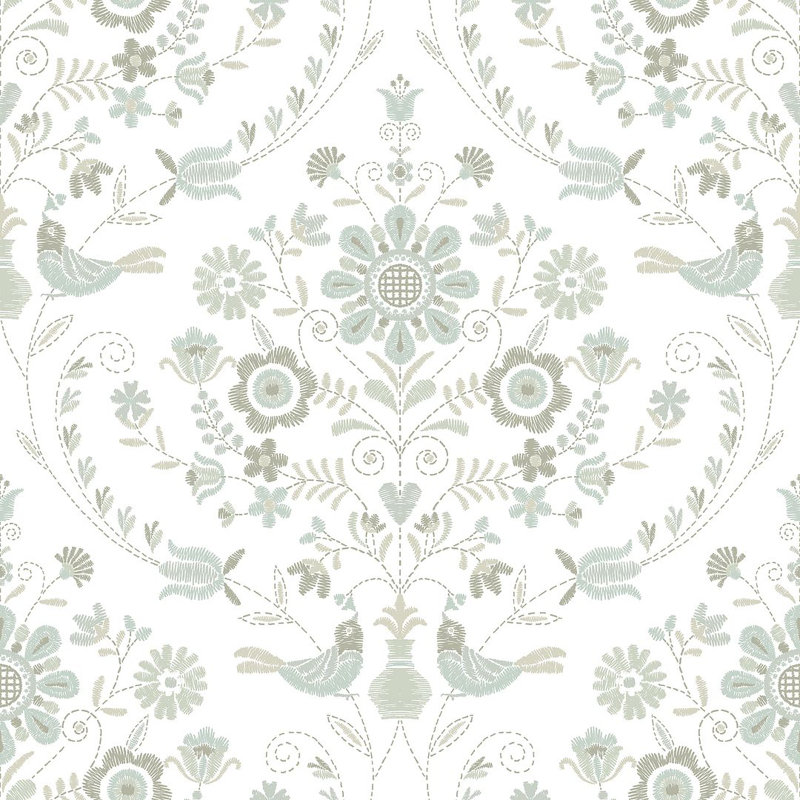 33' L x 21" W Wallpaper Roll, Neutral