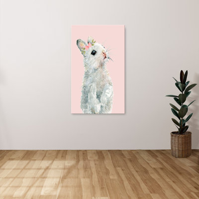"Bunny Dressed Up" by Carol Robinson Print on Canvas