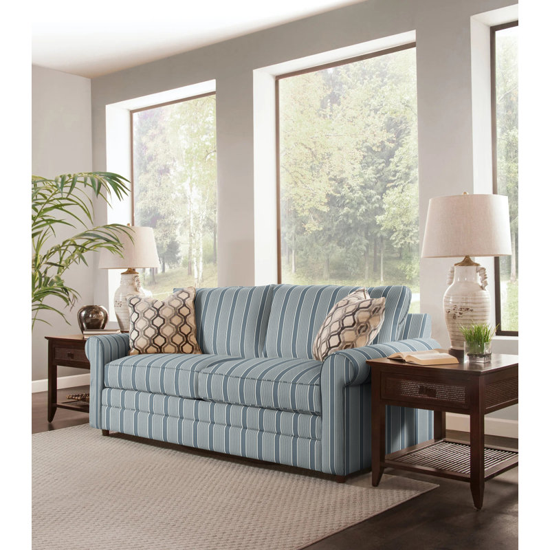 Edgeworth Sofa, 5" Innerspring Mattress, Marquis Navy Velvet; 0913-61