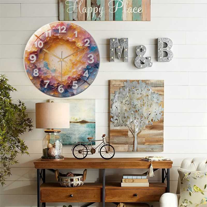 Horloge murale avec horloge murale 12 po