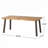 Anes Metal Top Dining Table