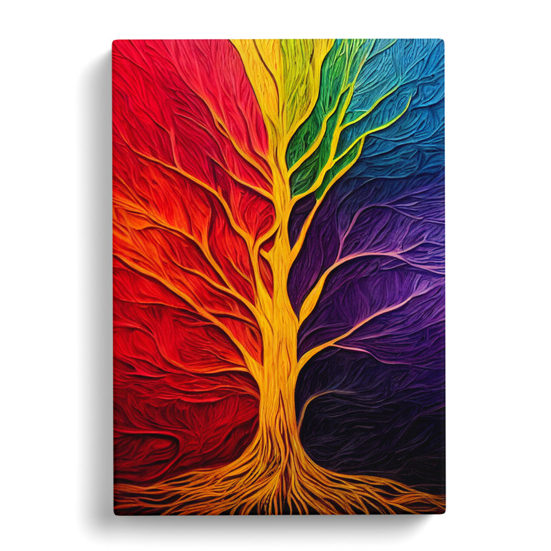 Tree Colours Vol.3 - Wrapped Canvas, 76cm H x 50cm W x 3cm D