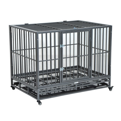 Harrold Metal Pet Crate with 2 Doors