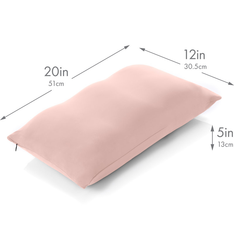 Foam Firm Cooling Pillow, 12" x 20", Cream Peach