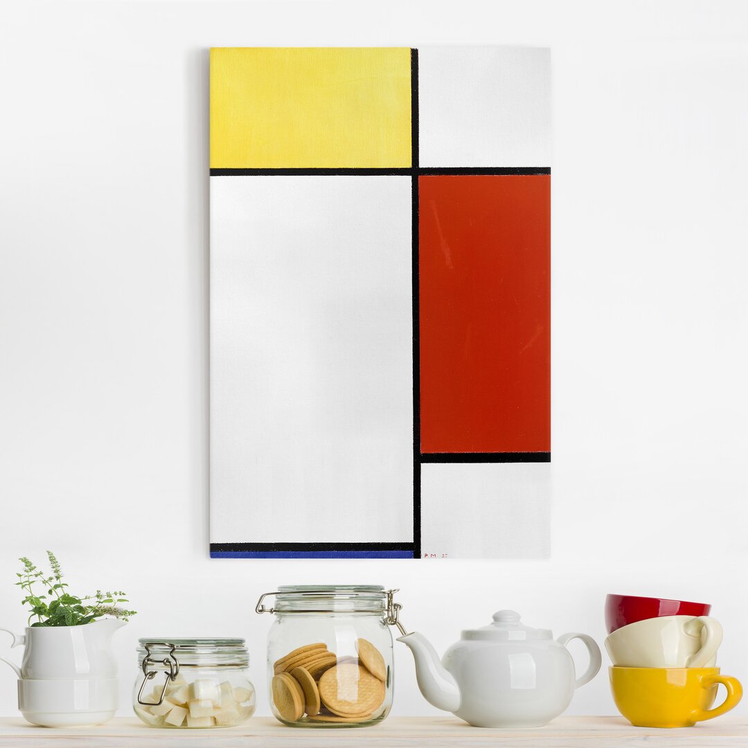 Glasbild Composition I von Piet Mondrian