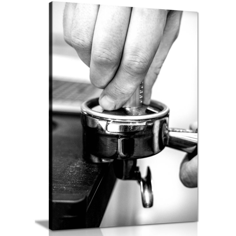Coffee Barista Hands - Wrapped Canvas Print, 31cm H x 20cm W x 1.8cm D