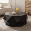 Table basse de 38 pouces à motif tridimensionnel de style rétro américain, design durable et élégant
