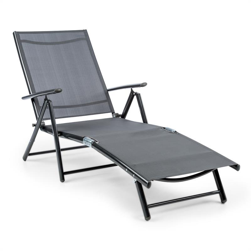 140cm Long Reclining Single Chaise, Grey
