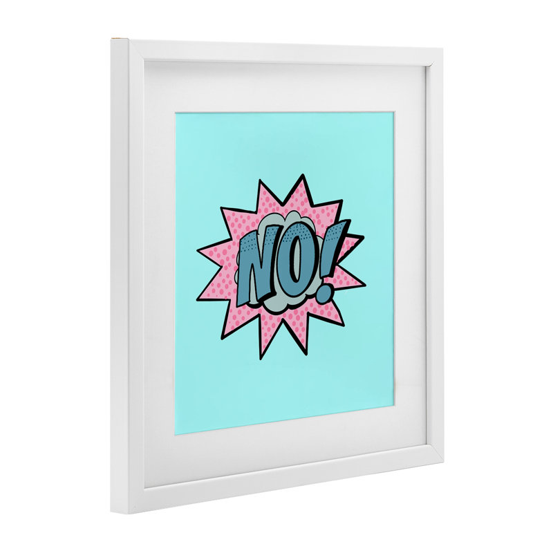 «No Comic Spocal Bubble», reproduction sous verre encadrée, design par Ashley Singleton, H 13 po x l 13 po