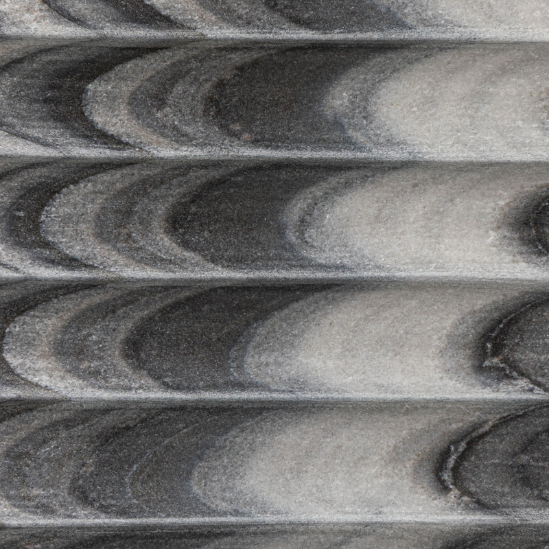 Porte-savon en marbre sculpté Aquera, Gris
