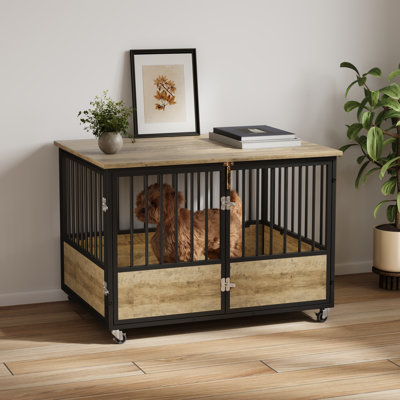 Archie & Oscar Industrial Heavy Duty Dog Crate Kennel with 2 Doors