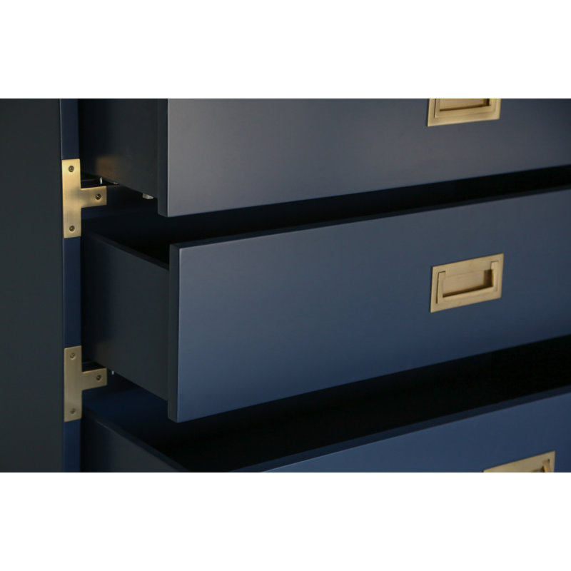Carlyle 3 - Drawer Nightstand, Navy