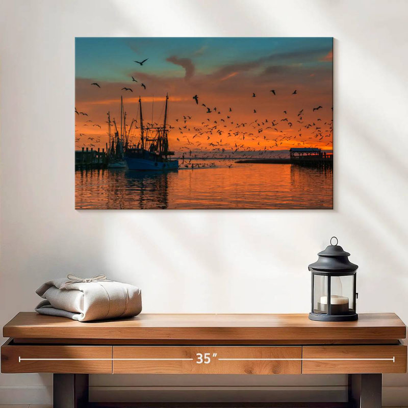 Mehar Shem Creek Ship, 16" H x 24" W
