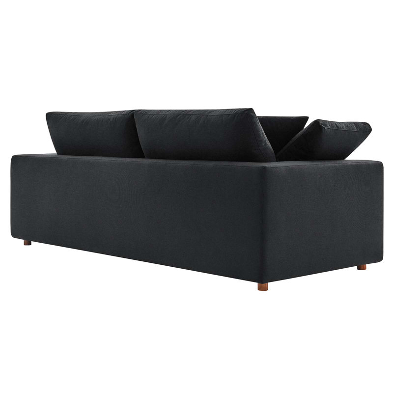 Modway Commix Down Filled Overstuffed Sofa, Black