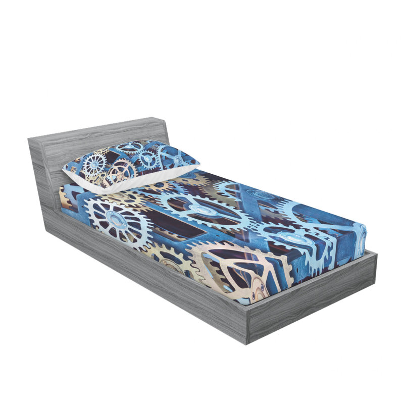 Microfiber Sheet Set, Twin Sheet Set with 1 Pillowcase