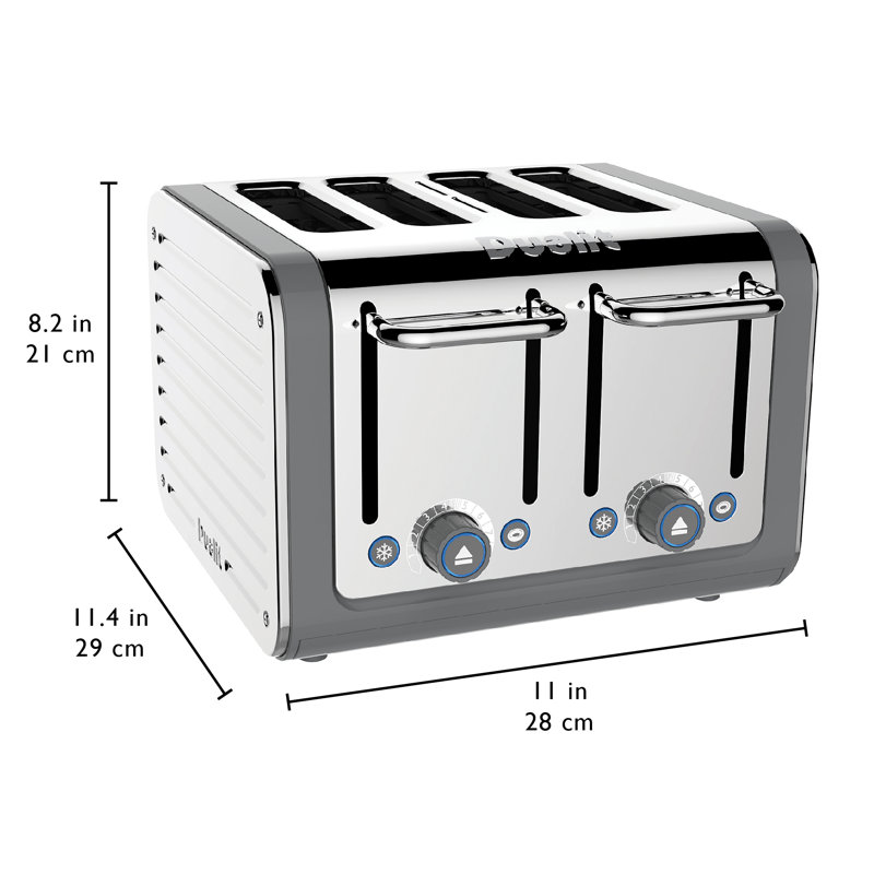 Dualit 4 Slot Architect Toaster Grey