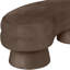 Banc rembourré en velours brun Zenna-1821666954
