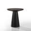 Ensemble de table basse, de bout et de console 3 pièces avec base à piédestal