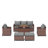 Samya 7 - Person Outdoor Conversation Sets All-Weather Firepit Seating Group With Cushions-101754883