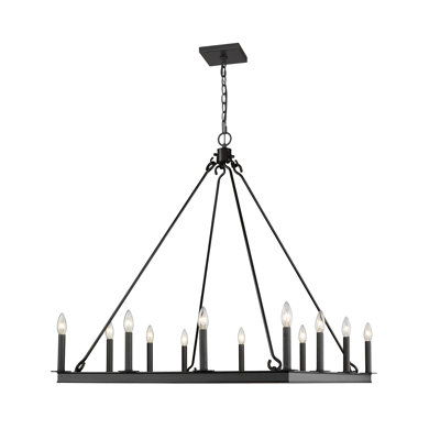 Hogle 12 - Light Dimmable Geometric Chandelier