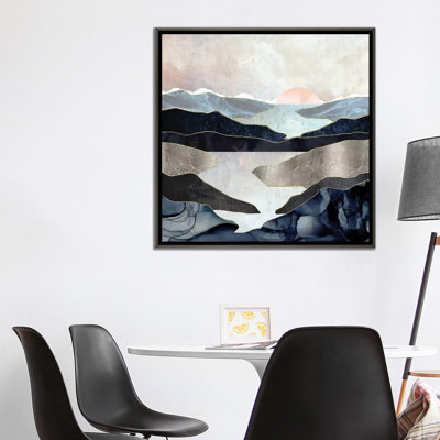 Blue Mountain Lake - Graphic Art Print
