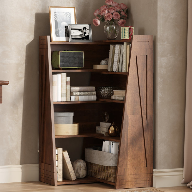Bibliothèques extensibles avec rangement, support moderne en bois aggloméré pour petite maison