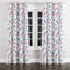 Rideaux à motif floral - rideau à œillets Blue Berry Whisper - 1 panneau-826427992-826427972