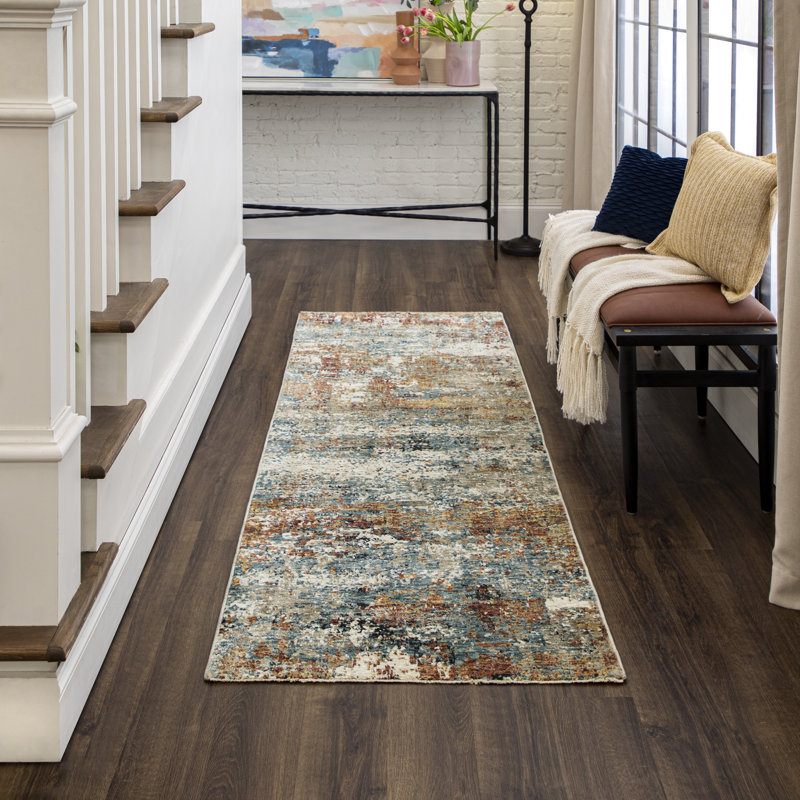 Ankara Abstract Indoor Rug, Runner 2'7" x 7'3"