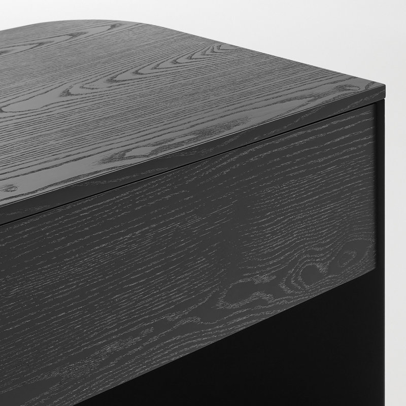 Dally 1 - Drawer Nightstand, Black