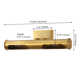 Vitale 2 Light Iron Dimmable Flush Mounted Sconce