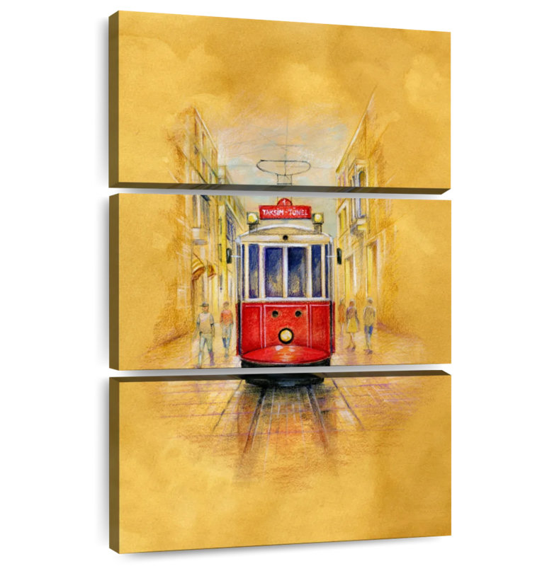 Mehar vÃ‘Â¬8stiklal Caddesi Red Tram, 45" H x 28" W